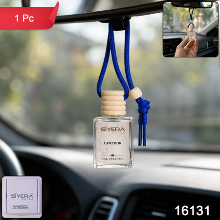 Camphor Car Perfume Hanging Air Freshener With Wooden Cap (1 Pc)