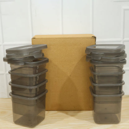 Plastic Food Storage Container Set 700ml Airtight Pantry Jars (8 Pc Set)
