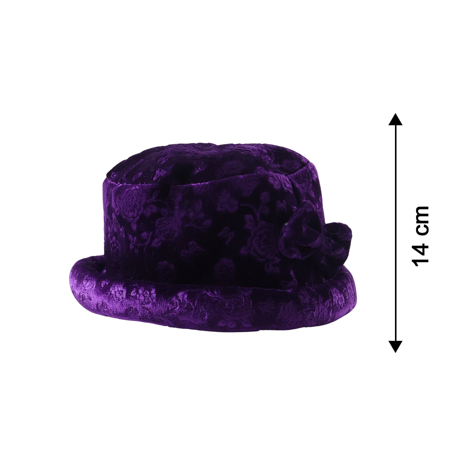 Premium Velvet Designer Bucket Hat For Women (1 Pc)