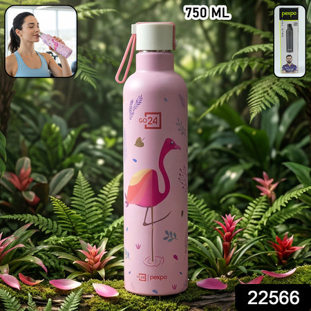 Pexpo Oslo Art Printed Insulated Stainless Steel Water Bottle - 750 Ml