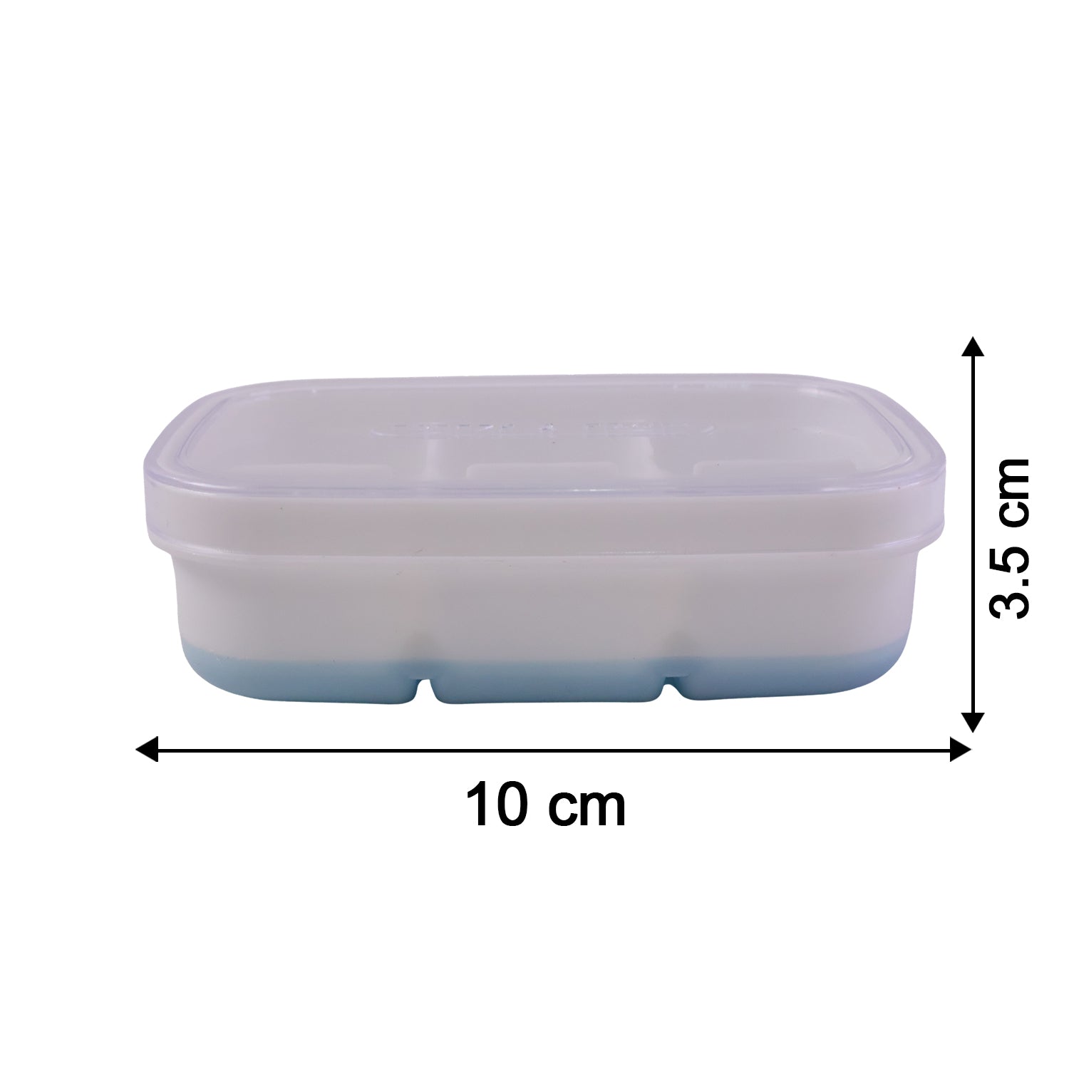 Mini Plastic 6 Cavity Ice Tray - Freeze  Fresh Compact Ice Cube Tray
