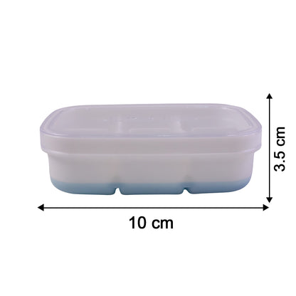 Mini Plastic 6 Cavity Ice Tray - Freeze  Fresh Compact Ice Cube Tray