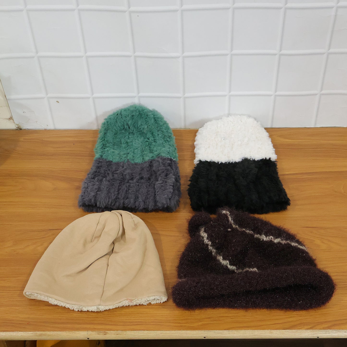 Winter Warm Woolen Beanie Cap For Men  Women (1 Pc Mix Desin)