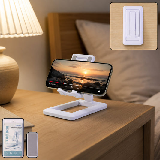 Foldable Plastic Mobile Phone Holder Stand Adjustable Desk Stand For Office (1 Pc)