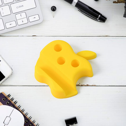 Multi-functional Apple-shaped Plastic Mobile Stand With Pen Holder (1 Pc  Mix Color)