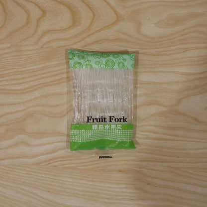 Mini Disposable Plastic Fruit Fork For Parties Snacks And Desserts (1 Pack)