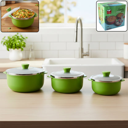 Signature Multipurpose Kitchen Serving Bowl (1000ml1400ml2200ml3 Pc Set)