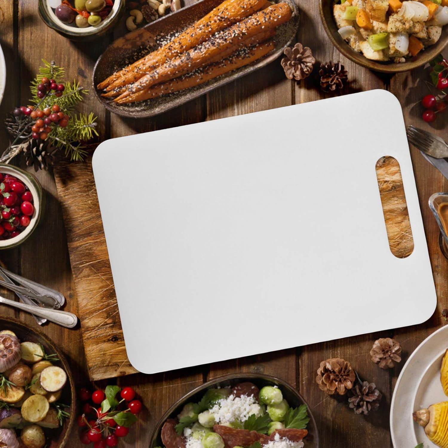 Apex Medium Plastic Chopping Board (3623 Cm  1 Pc)