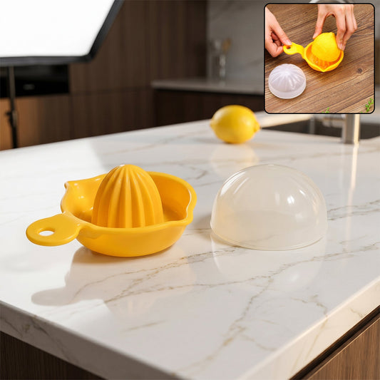 Yellow Hand Operated Citrus Juicer Manual Lemon Orange Squeezer For Home (1 Pc)