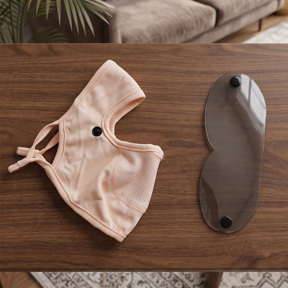 Reusable Soft Cloth Face Mask With A Removable Eye Shield And Ear Loops (1 Pc)