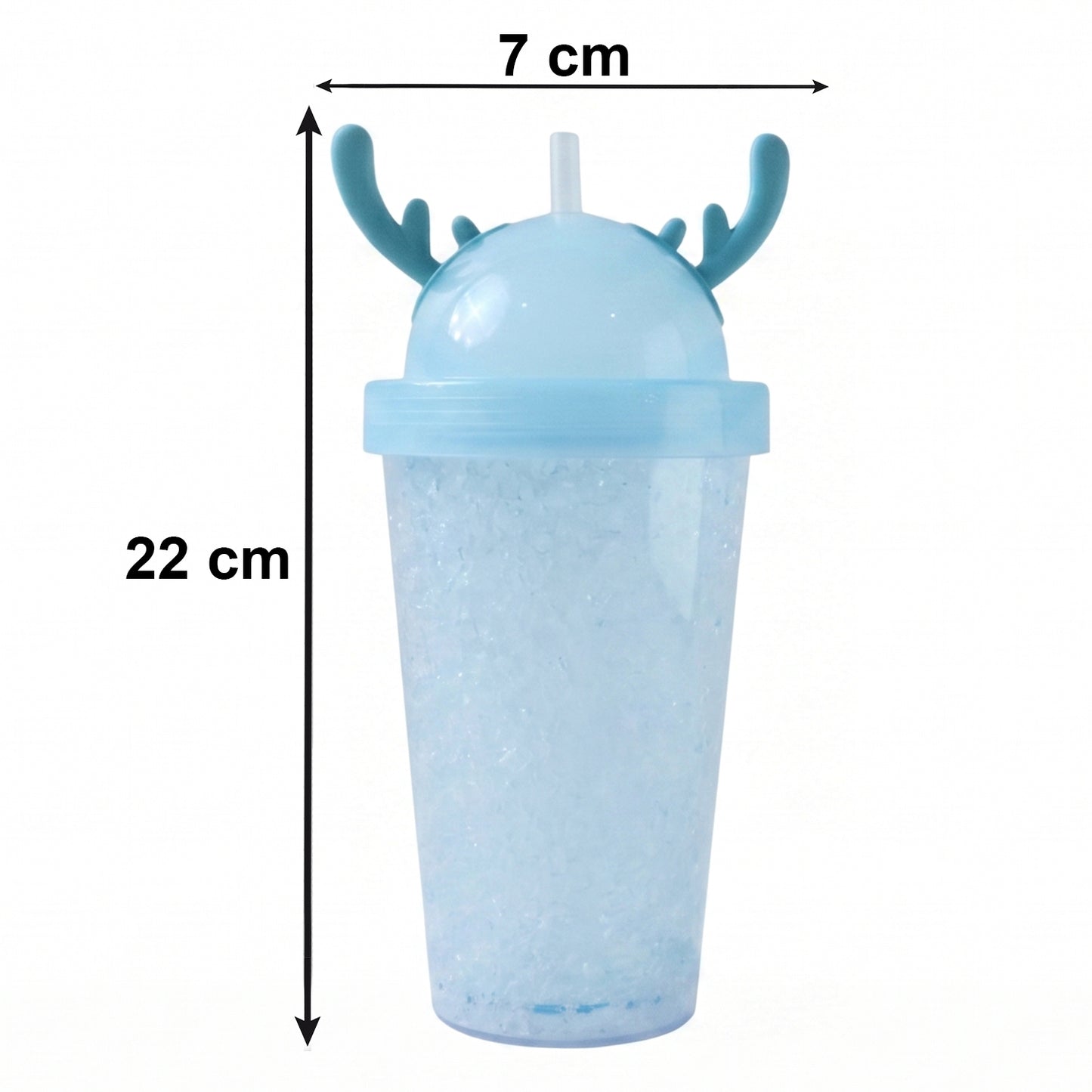 Stylish Swizzy Jelly Tumbler With Straw And Fun Lid (1 Pc 500ml)