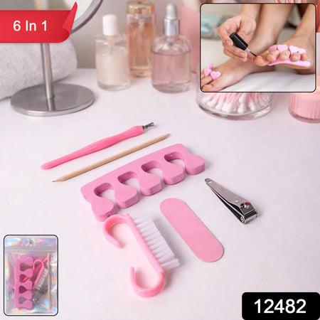 6-in-1 Multipurpose Manicure And Pedicure Grooming Kit
