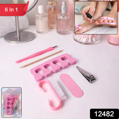 6-in-1 Multipurpose Manicure And Pedicure Grooming Kit