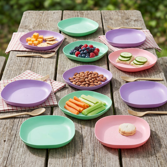 11 In 1 Multipurpose Plastic Snack Serving Tray Plates  (1 Set)
