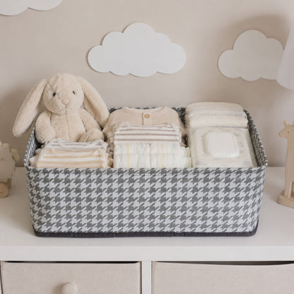 Foldable Cloth Organizer Basket Fabric Storage Box For Clothes Toys (1 Pc)