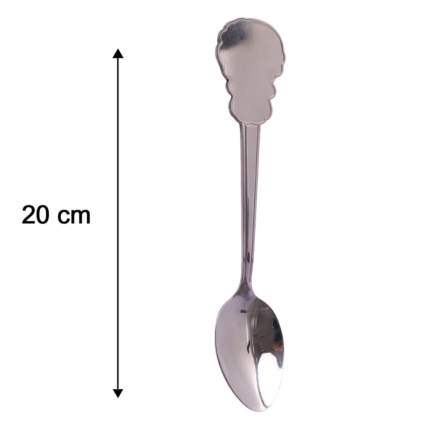 Stainless Steel Carved Handle Dinner Spoon For Dining And Kitchen Use (1 Pc)