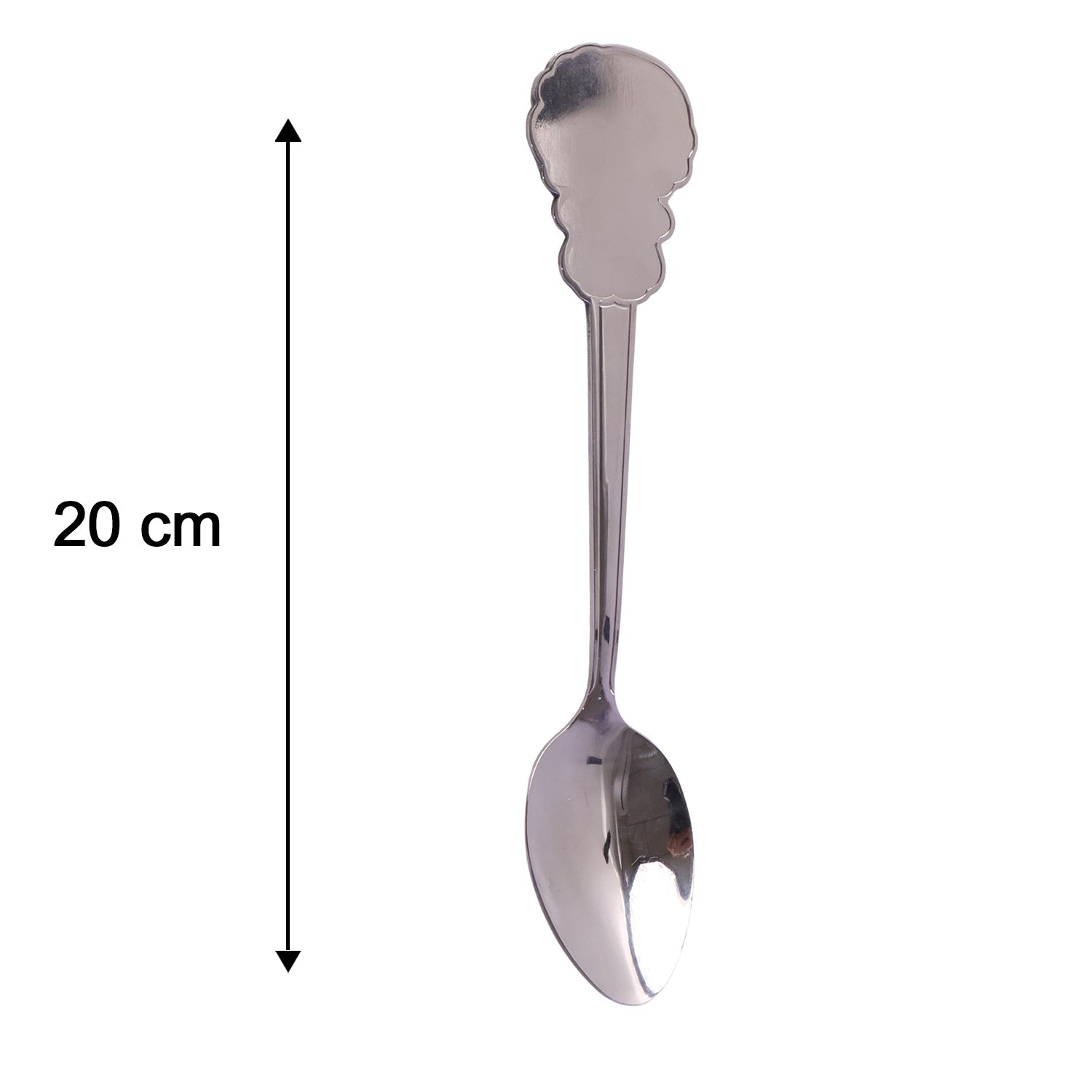 Stainless Steel Carved Handle Dinner Spoon For Dining And Kitchen Use (1 Pc)