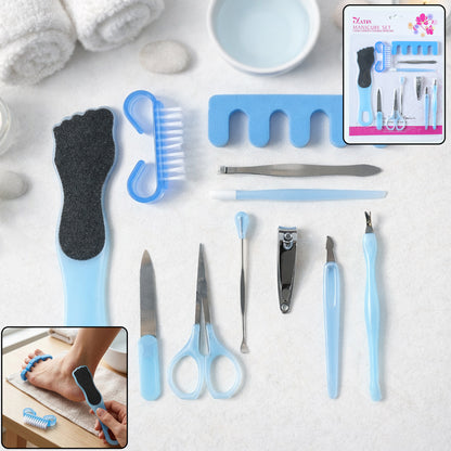 11 In 1 Manicure Pedicure Grooming Kit Nail Care Set (1 Set)