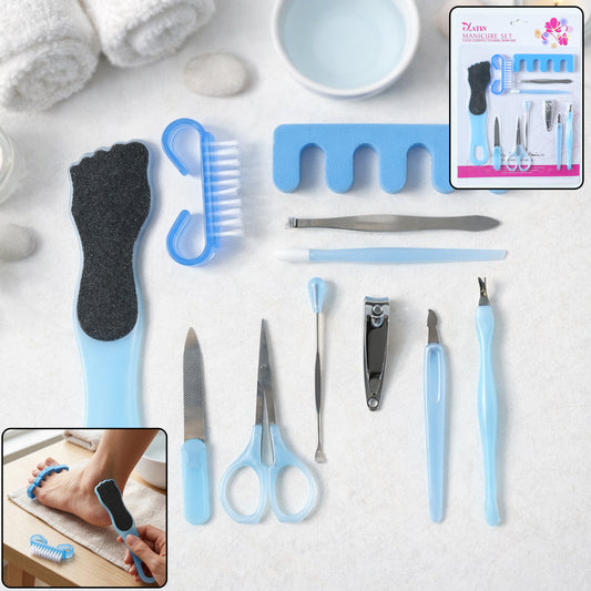 11 In 1 Manicure Pedicure Grooming Kit Nail Care Set (1 Set)
