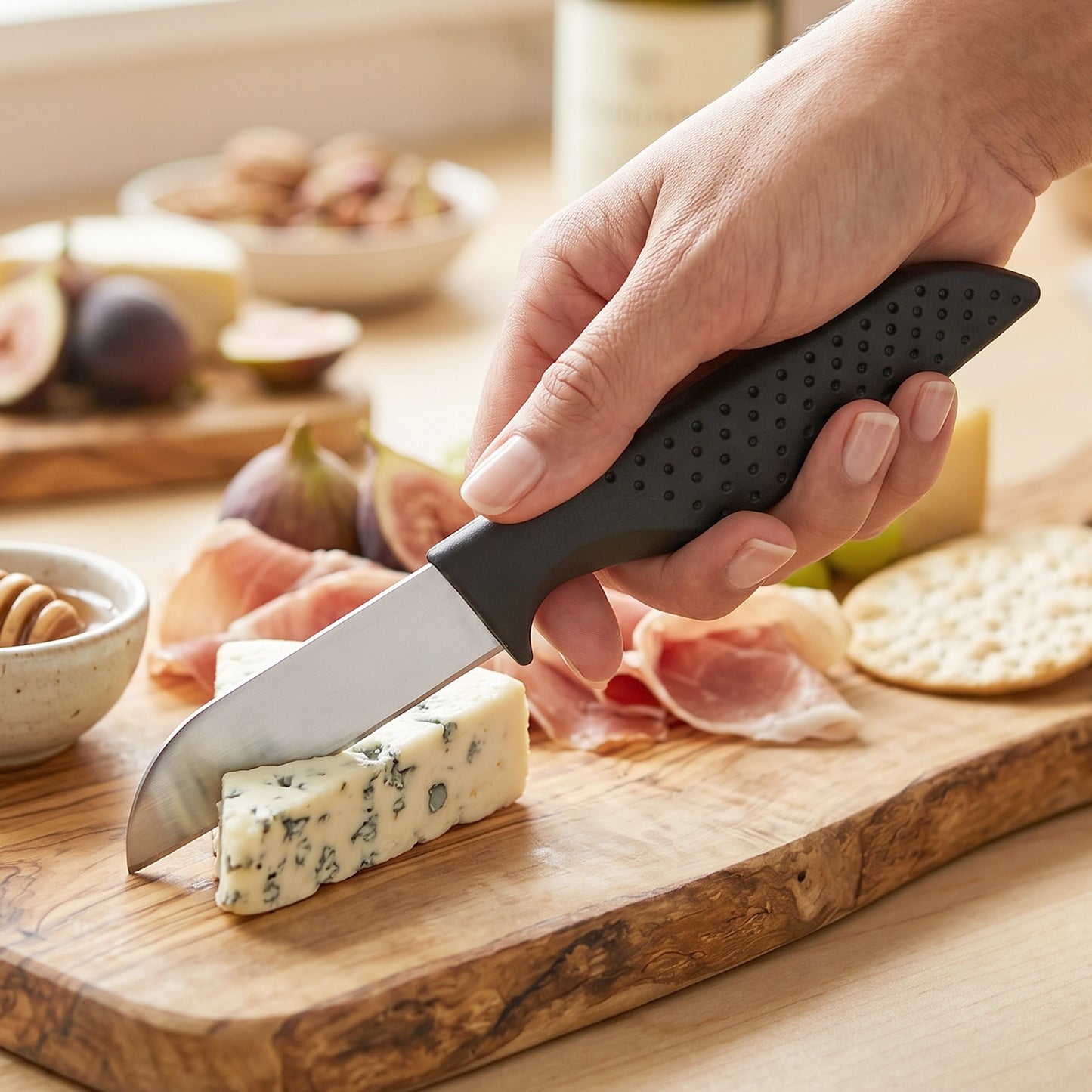 Kitchen Knife Set With Ergonomic Handles Stainless Steel Chef Knives (12 Pc)