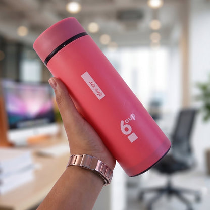 Premium Glass Water Bottle With Silicone Sleeve And Leak Proof Cap 400ml (1 Pc)