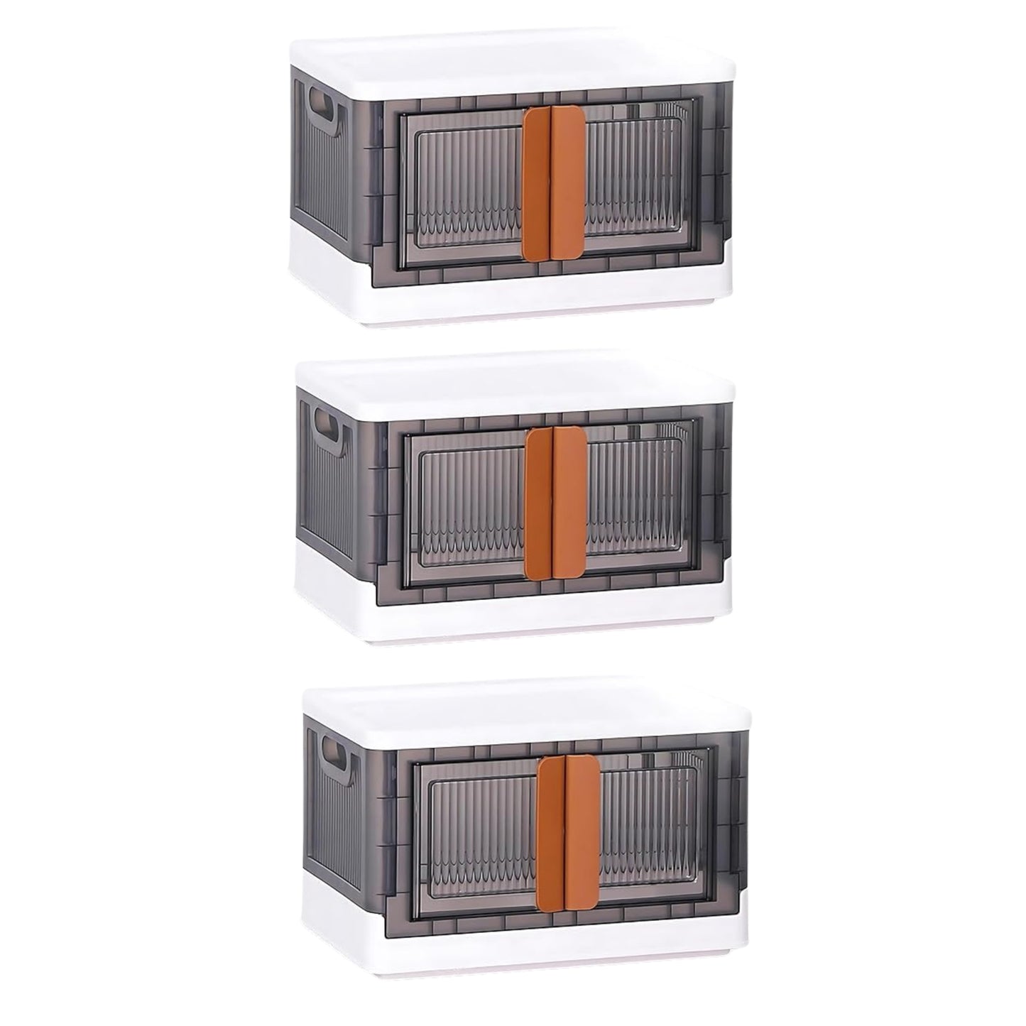 Plastic Folding Wardrobe Storage Organizer (3 Layer  1 Pc)