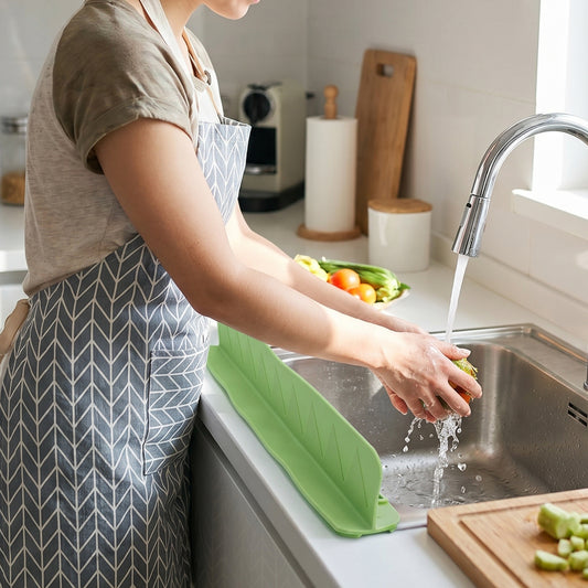 Flexible Silicone Kitchen Sink Splash Guard (48 Cm  1 Pc)