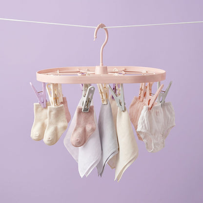 Multipurpose Plastic Hanger Clips Set  Strong Clothes Gripping Tool