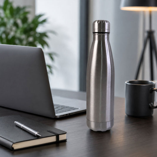 Stainless Steel Leak Proof Water Bottle For Gym School And Office 500ml (1 Pc)