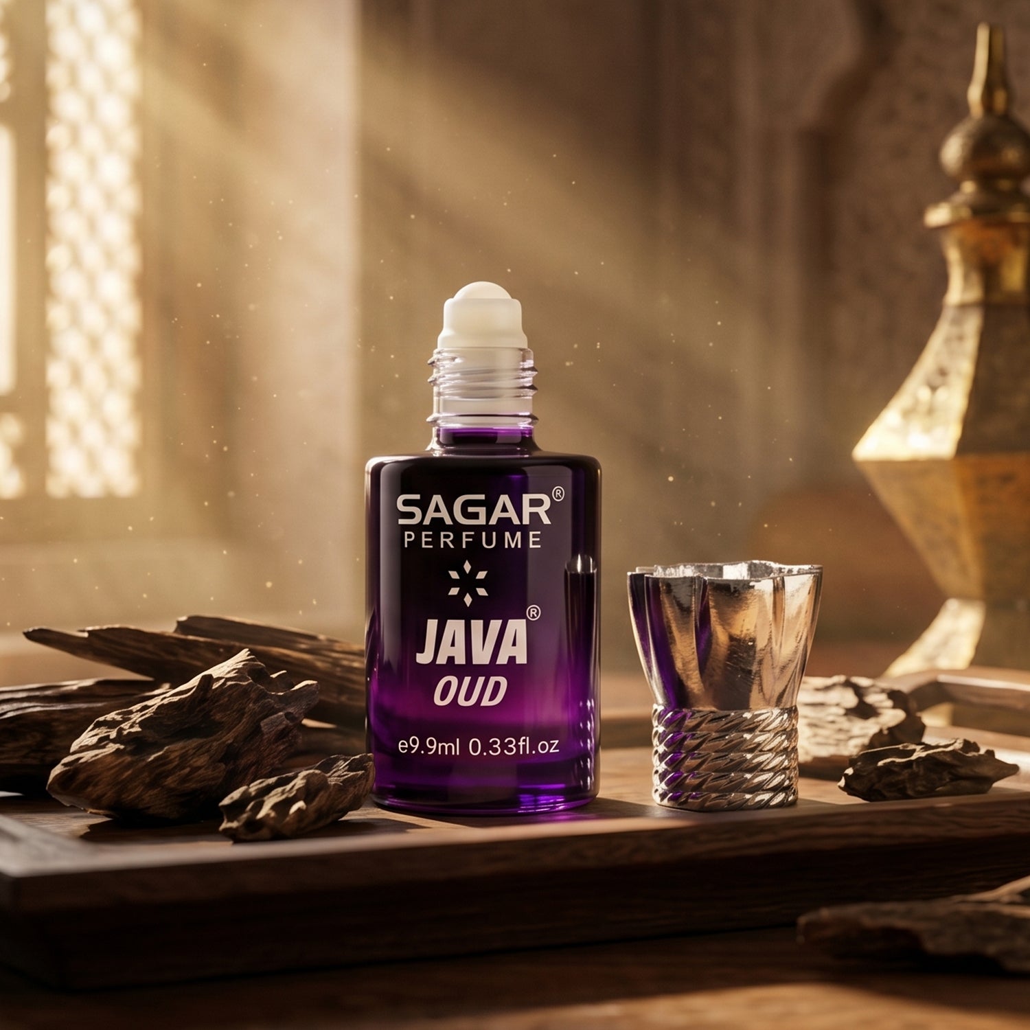 Sagar Java Oud Roll-on Attar Alcohol-free Perfume Oil For Men And Women (9.9 Ml)