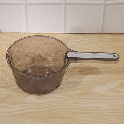 Transparent Plastic Water Dipper Scoop With Handle For Bathroom (1 Pc)