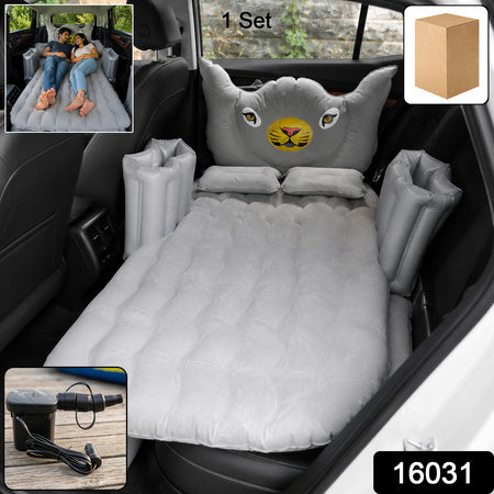 Car Air Mattress Bed Set  Inflatable Travel Bed With Pillow Cushions  Air Pump