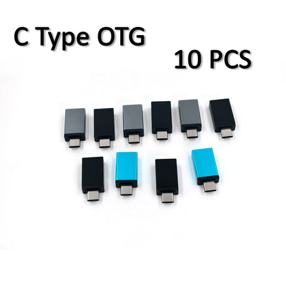 0261 Otg Type C  Usb To Micro Usb Adapter For Android Mobile Smart Phones  Tablets With Zip Pouch (Pack Of 20)
