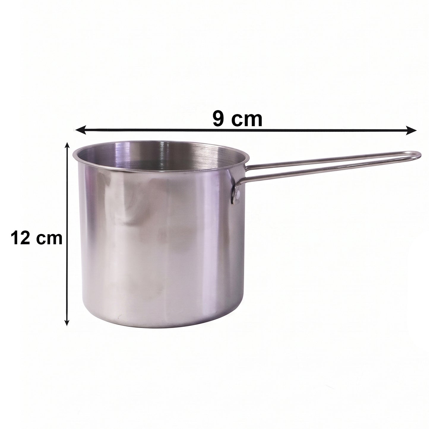 Stainless Steel Deep Frying Pot With Strainer Basket Set For Kitchen (1 Set)