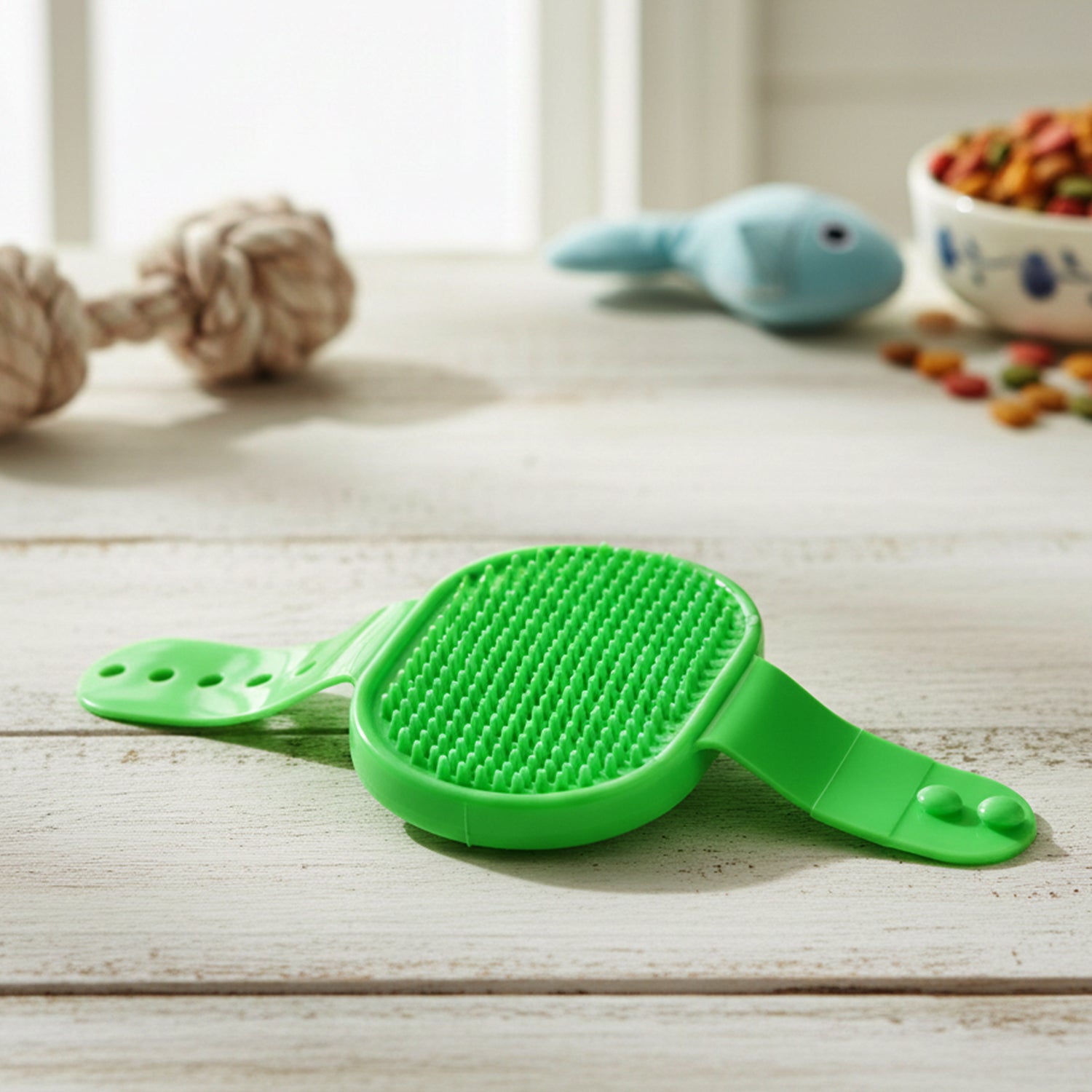 Pet Grooming Bath Brush With Adjustable Hand Strap For Dogs  Cats (1 Pc)