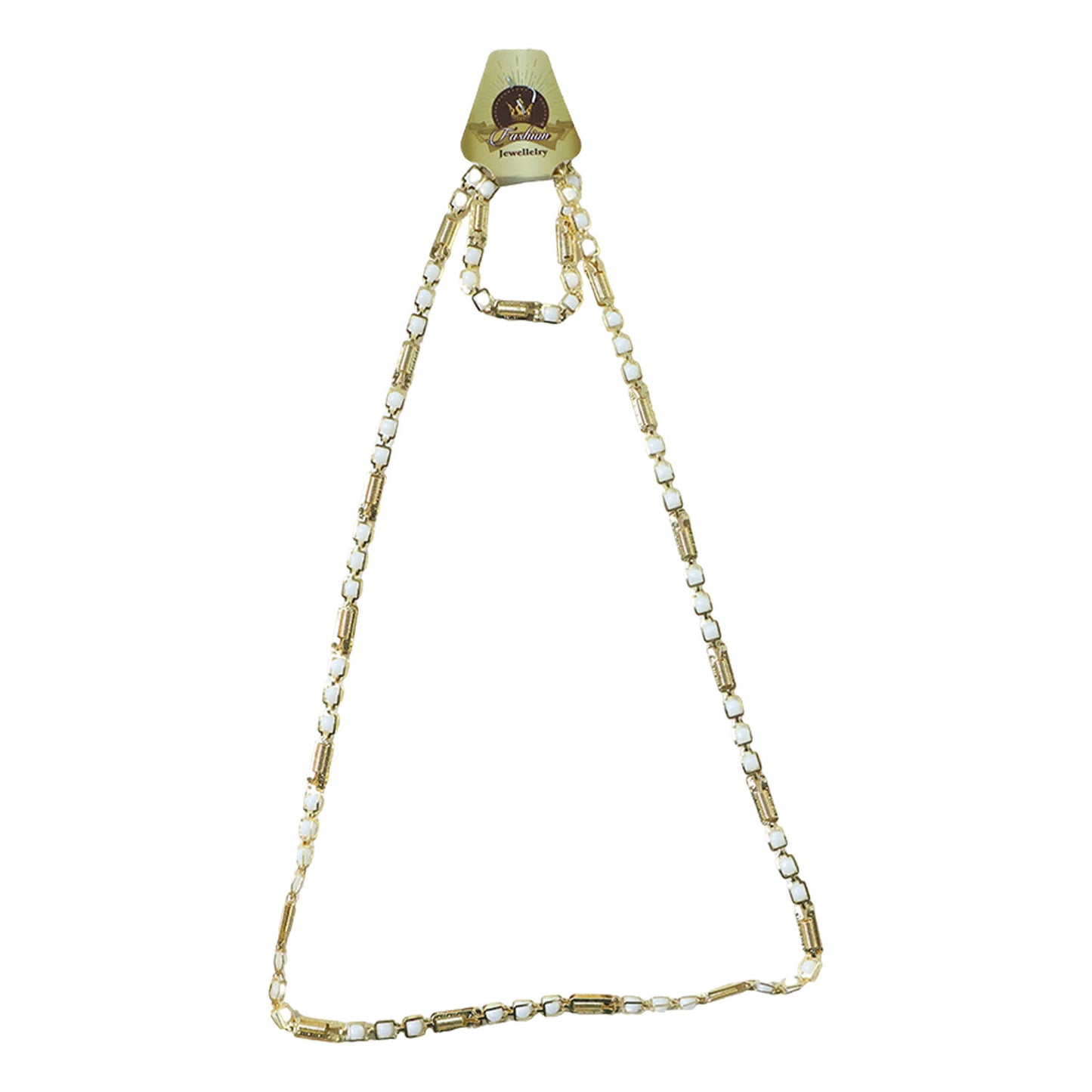 Gold-tone Designer Chain Necklace (1 Pc)
