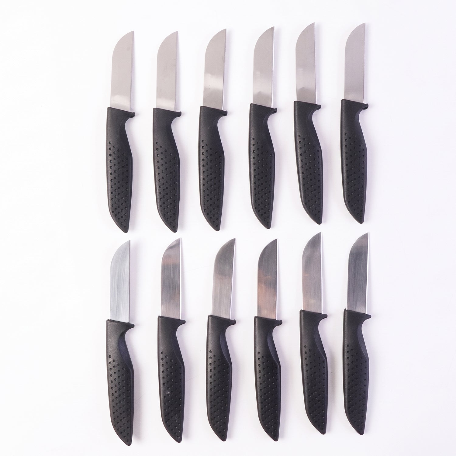 Kitchen Knife Set With Ergonomic Handles Stainless Steel Chef Knives (12 Pc)