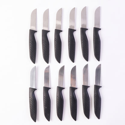 Kitchen Knife Set With Ergonomic Handles Stainless Steel Chef Knives (12 Pc)