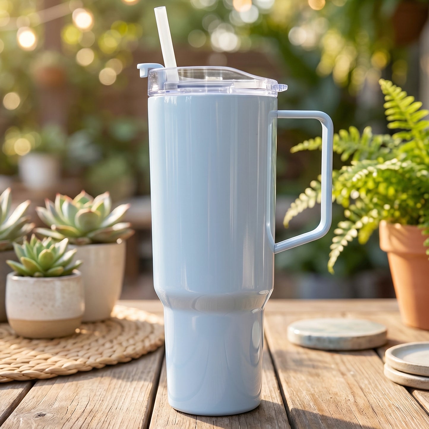 Large Capacity Travel Sipline Tumbler With Handle And Straw Lid (1800ml Approx)