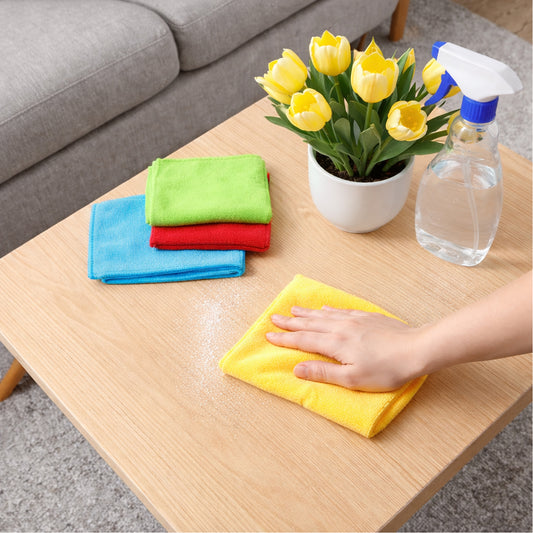 Microfiber Cleaning Cloths 4 Pc Set Multipurpose Cleaning Towel Napkin