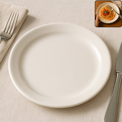 Plastic Round Dinner  Serving Plate  23 Cm (1 Pc)