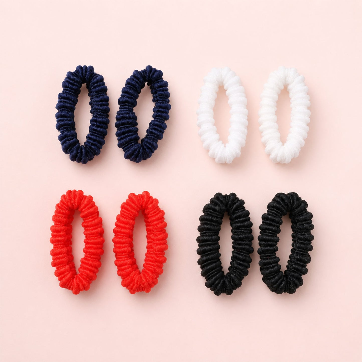 Mix Color Soft Elastic Hairband Set Stretchable Hair Bands For Women Girls (1 Set)