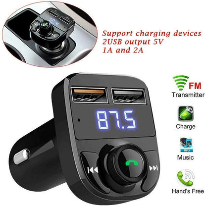 Wireless Car Charger With Dual Usb Fast Charging Ports 1 Pc