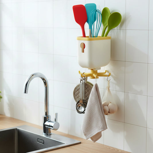 360 Rotating Storage Heavy Duty Sticky Wall Hook (1 Pc)