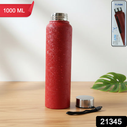 Red Alpha Pro Classic Stainless Steel Water Bottle 1000 Ml Red Color