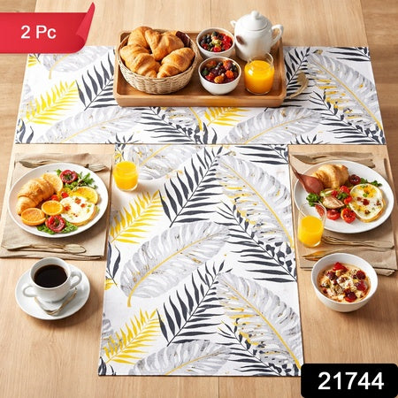 2 In 1 Reversible Dining Table Placemat (2 Pc  Small  Big)