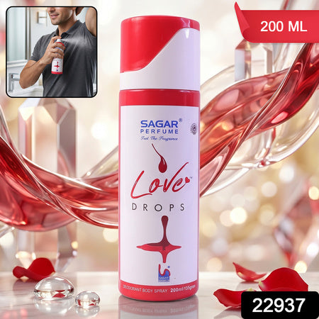 Sagar Love Drops Perfume Deodorant Body Spray Long Lasting (200 Ml)