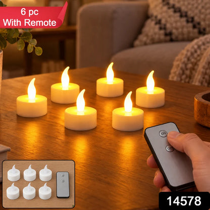 LED Flameless Candle Set – 6 Piece Warm Flickering Lights