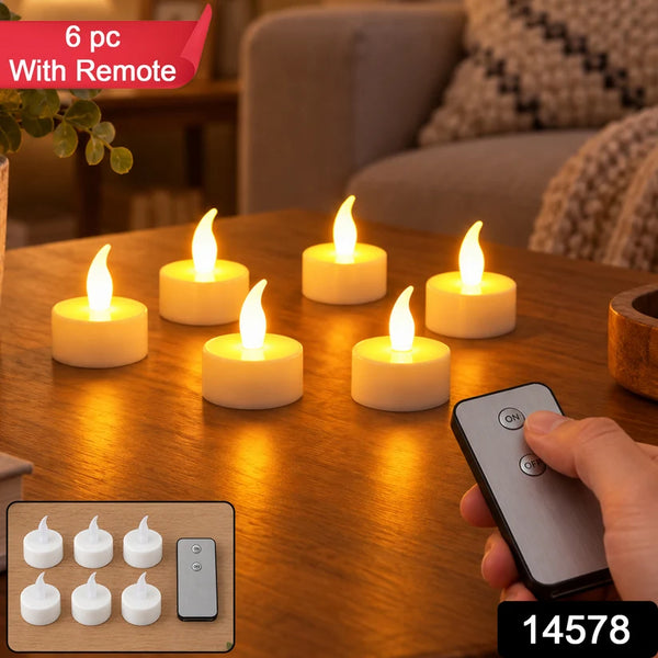 LED Flameless Candle Set – 6 Piece Warm Flickering Lights