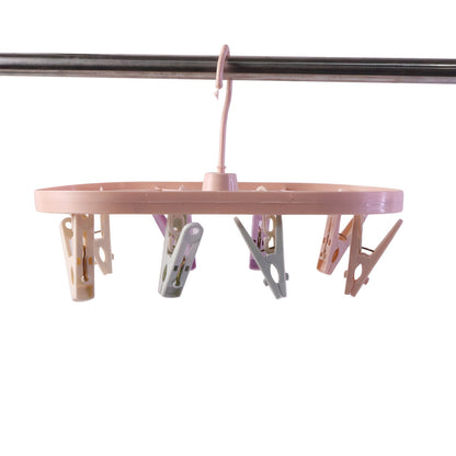 Multipurpose Plastic Hanger Clips Set  Strong Clothes Gripping Tool